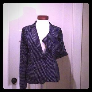 Display Paris polka’d Blazer- Navy/cream
